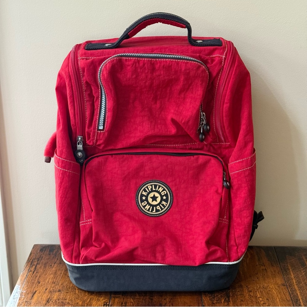 Kipling Vibrant Red and Backpack
